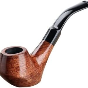 Joyoldelf rosewood tobacco smoking pipe kit with 9mm pipe filter and pipe accessories