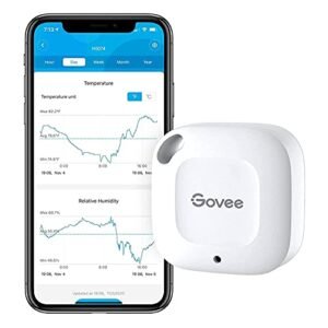 Govee H5074 smart Bluetooth thermometer hygrometer for monitoring temperature and humidity inside cigar humidors