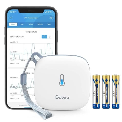 Govee WiFi Smart Thermometer Hygrometer with App Alerts & Data Export