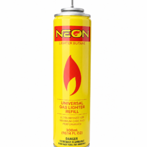 NEON 300ml ultra refined 99.999% pure butane fuel refill for refillable torch cigar lighters