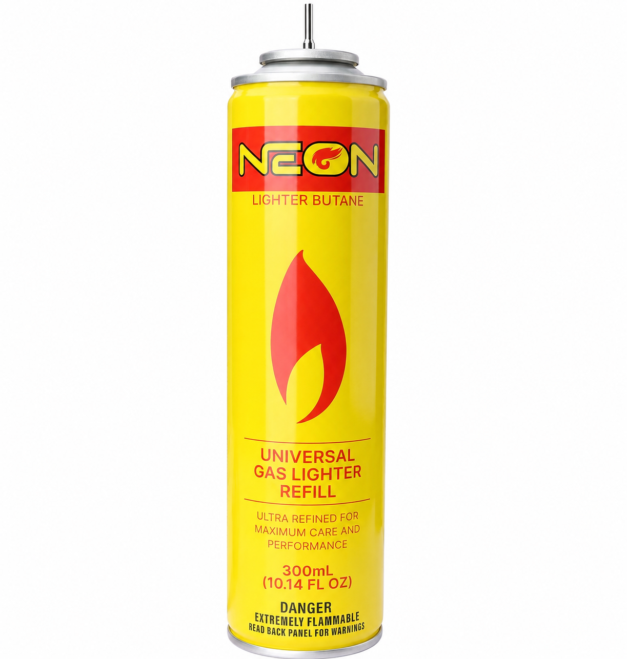 NEON 300ml ultra refined 99.999% pure butane fuel refill for refillable torch cigar lighters
